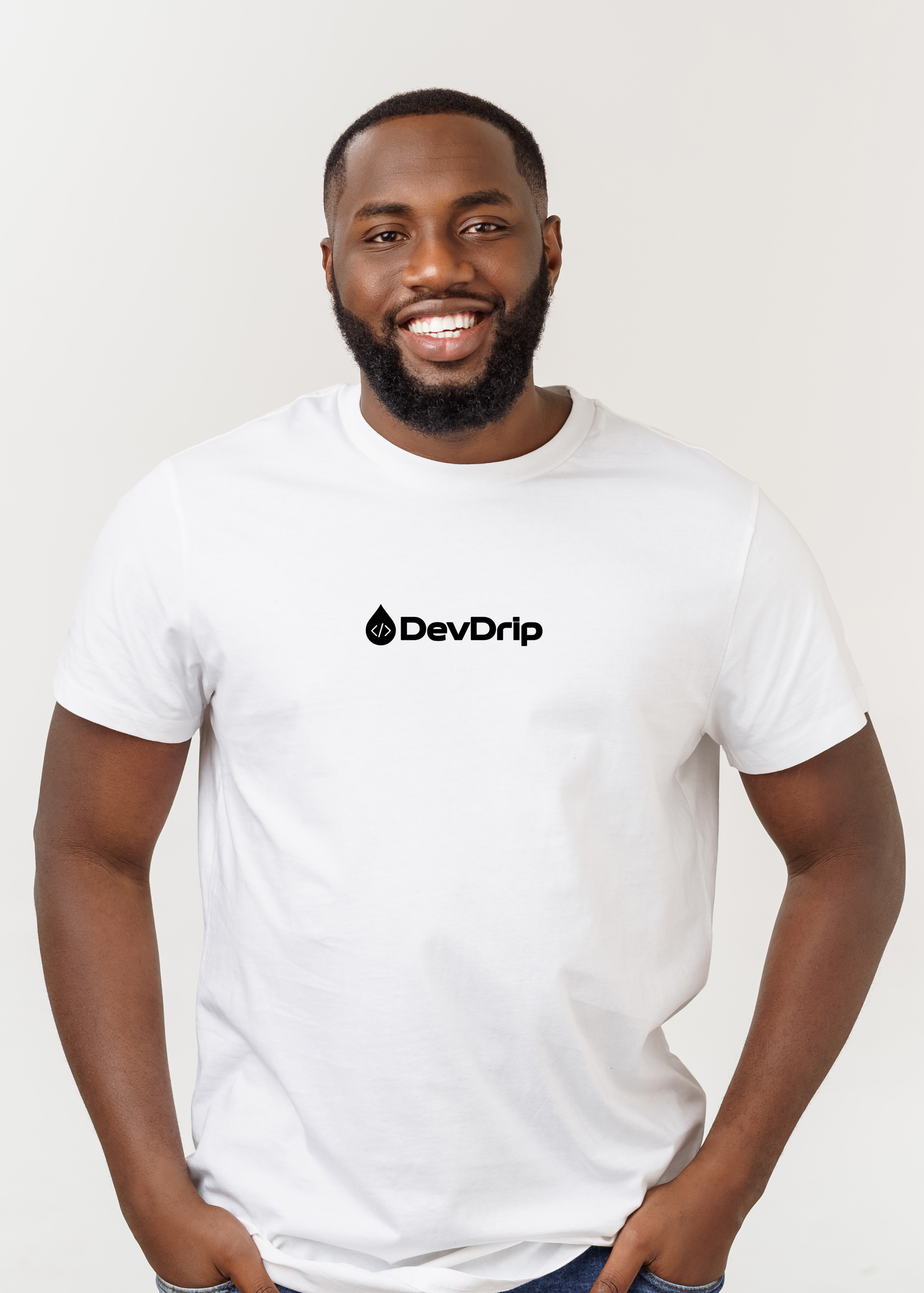 DevDrip Logo Tee – White Edition
